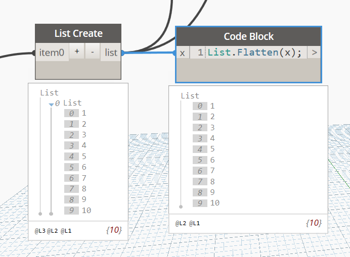 FlattenCodeBlock